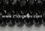 CHE105 15.5 inches 6*10mm faceted rondelle hematite beads wholesale