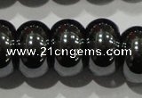 CHE112 15.5 inches 8*13mm rondelle large hole hematite beads