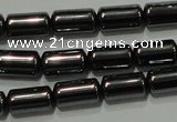 CHE117 15.5 inches 5*8mm tube hematite beads wholesale