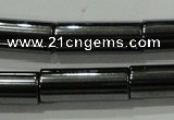 CHE123 15.5 inches 6*16mm tube hematite beads wholesale