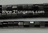 CHE125 15.5 inches 3*4mm faceted tube hematite beads wholesale