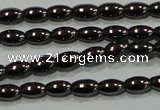 CHE136 15.5 inches 3*5mm rice hematite beads wholesale