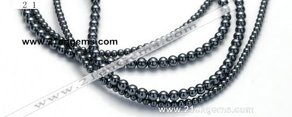 CHE17 16 inches 2mm & 3mm round hematite beads Wholesale