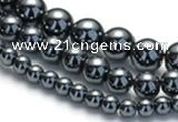 CHE18 16 inches 4mm & 6mm & 8mm round hematite beads Wholesale