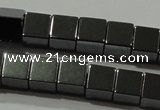 CHE182 15.5 inches 6*6mm cube hematite beads wholesale