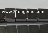 CHE183 15.5 inches 8*8mm cube hematite beads wholesale