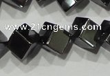 CHE187 15.5 inches 6*6mm cube hematite beads wholesale