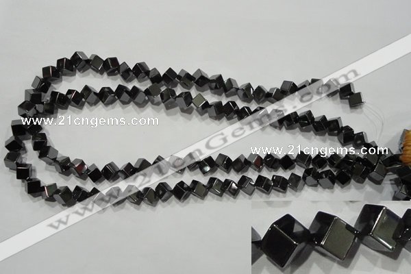 CHE187 15.5 inches 6*6mm cube hematite beads wholesale