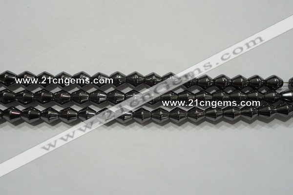 CHE211 15.5 inches 6*6mm bicone hematite beads wholesale