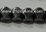 CHE223 15.5 inches 8*8mm faceted cube hematite beads wholesale