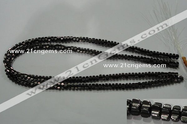 CHE234 15.5 inches 4*7mm star hematite beads wholesale