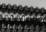 CHE235 15.5 inches 4*6mm star hematite beads wholesale