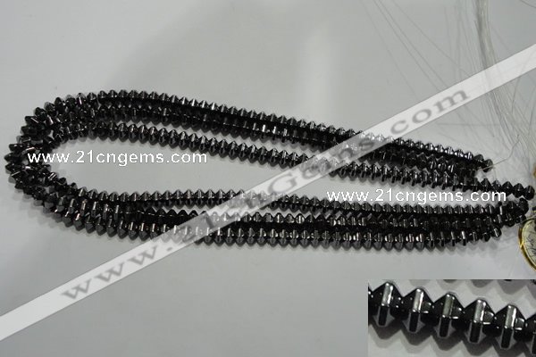 CHE235 15.5 inches 4*6mm star hematite beads wholesale