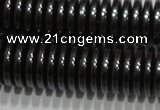 CHE239 15.5 inches 1*6mm dish hematite beads wholesale