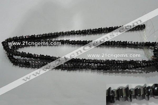 CHE241 15.5 inches 8*8mm tower hematite beads wholesale