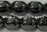 CHE247 15.5 inches 10*12mm lantern hematite beads wholesale