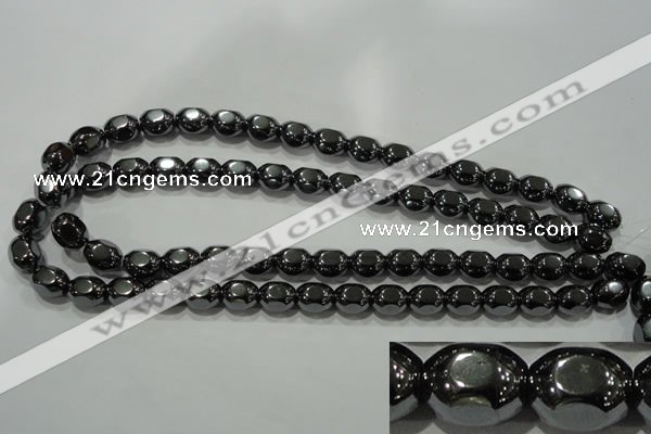 CHE247 15.5 inches 10*12mm lantern hematite beads wholesale