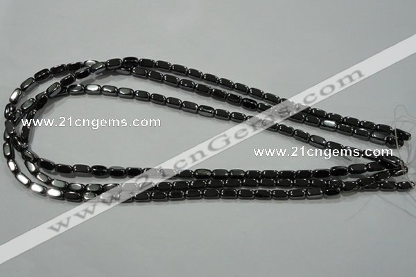 CHE248 15.5 inches 4*8mm cuboid hematite beads wholesale