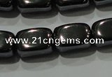 CHE249 15.5 inches 8*12mm cuboid hematite beads wholesale