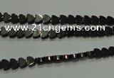 CHE266 15.5 inches 4*4mm heart hematite beads wholesale