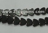 CHE268 15.5 inches 8*8mm heart hematite beads wholesale