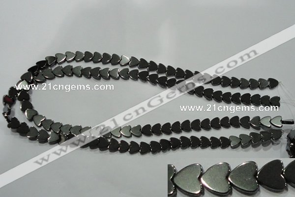 CHE268 15.5 inches 8*8mm heart hematite beads wholesale