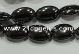 CHE276 15.5 inches 6*10mm oval hematite beads wholesale