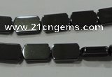 CHE291 15.5 inches 8*13mm rectangle hematite beads wholesale