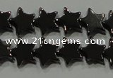 CHE293 15.5 inches 6mm star hematite beads wholesale