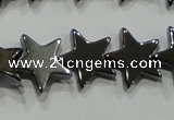 CHE295 15.5 inches 10mm star hematite beads wholesale