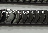 CHE297 15.5 inches 6*9mm hematite beads wholesale