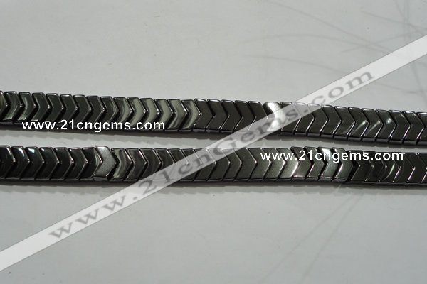 CHE297 15.5 inches 6*9mm hematite beads wholesale