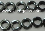 CHE302 15.5 inches 12mm donut hematite beads wholesale