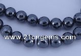 CHE31 16 inches 3mm faceted round hematite beads Wholesale