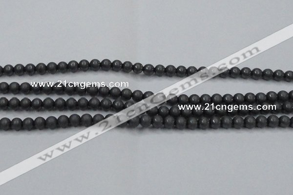 CHE403 15.5 inches 6mm round matte hematite beads wholesale