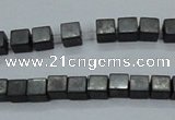 CHE415 15.5 inches 2*2mm cube matte hematite beads wholesale