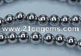 CHE426 15.5 inches 10mm round plated hematite beads wholesale