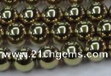 CHE436 15.5 inches 12mm round plated hematite beads wholesale