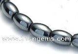 CHE51 15.5  inches 5*8mm rice shape hematite beads Wholesale