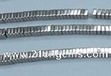 CHE558 15.5 inches 1*2*2mm square plated hematite beads wholesale