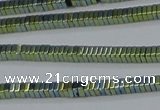 CHE560 15.5 inches 1*2*2mm square plated hematite beads wholesale