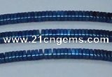 CHE564 15.5 inches 1*2*2mm square plated hematite beads wholesale