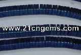 CHE574 15.5 inches 1*3*3mm square plated hematite beads wholesale