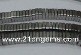 CHE579 15.5 inches 1*4*4mm square plated hematite beads wholesale