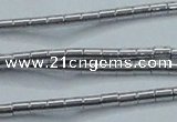 CHE594 15.5 inches 2*2.5mm tube plated hematite beads wholesale