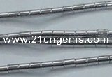 CHE594 15.5 inches 2*2.5mm tube plated hematite beads wholesale