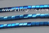 CHE605 15.5 inches 3*3mm cube plated hematite beads wholesale