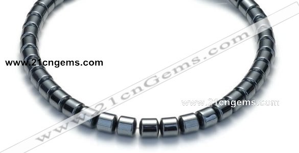 CHE67 15.5 inches 4mm column shape hematite beads Wholesale