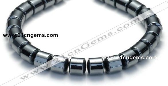 CHE69 15.5 inches 8mm column shape hematite beads Wholesale