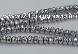 CHE731 15.5 inches 2*3mm faceted rondelle plated hematite beads